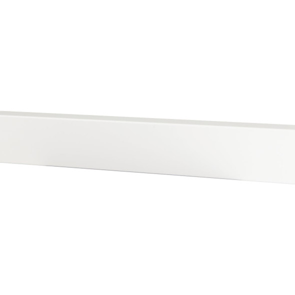 2 In. x 6 In. x 96 In. White Vinyl Fence Rail 182982
