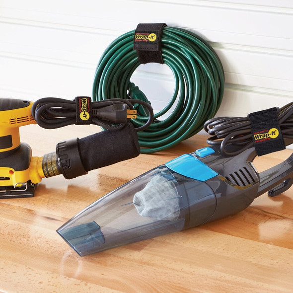 Wrap-It Storage Super-Stretch Assorted Elastic Hook & Loop Cinch Straps (6-Pack) 706-928B 529922