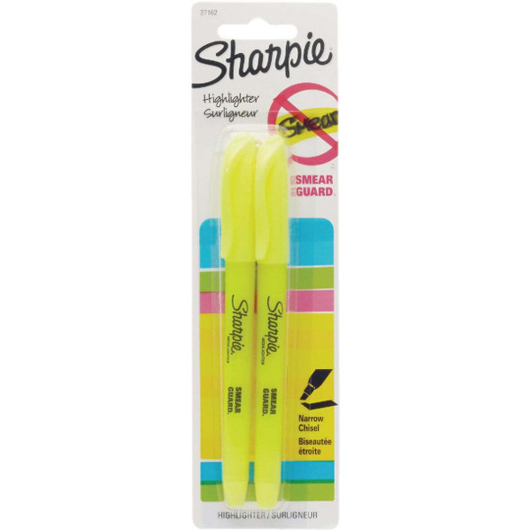 Sharpie Accent Yellow Pocket-Style Highlighter (2-Pack) 27162PP