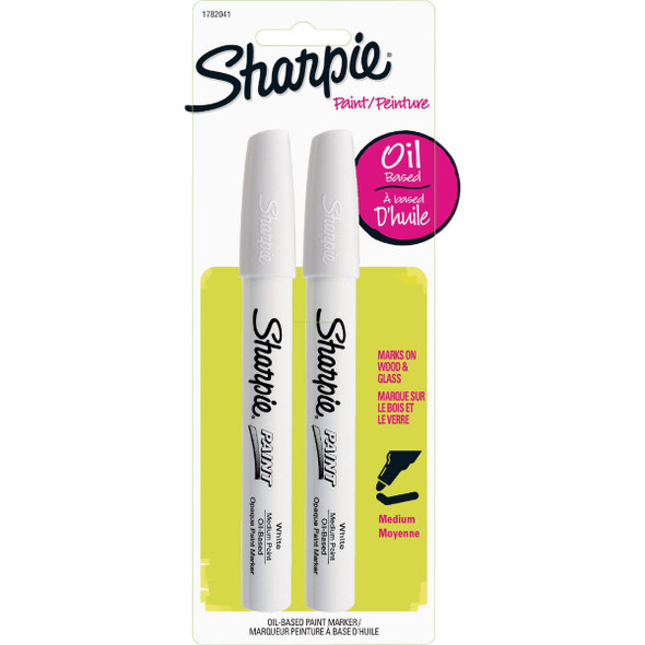 Sharpie White Medium Point Paint Marker (2-Pack)
