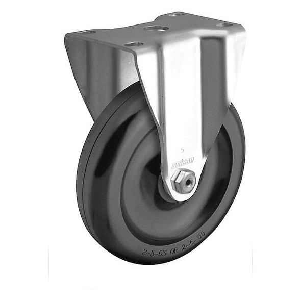 3" X 1-1/4" Non-Marking Polyolefin Rigid Caster, No Brake, Loads Up To 200 lb
