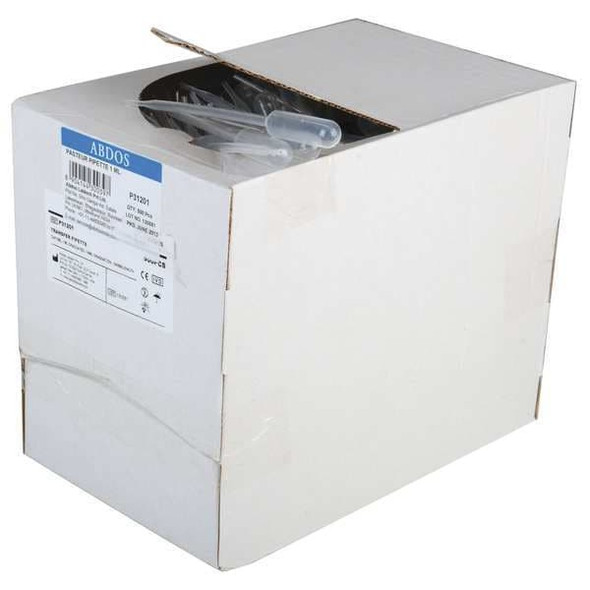 United Pipette, Pasteur, 1mL, 0.25mL, LDPE, PK500 P31201