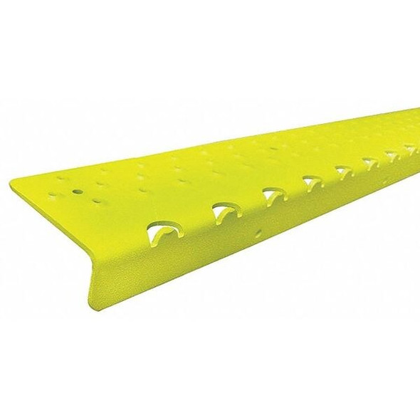 Handi Ramp Stair Nosing Aluminum Yellow, 48 in W x 1/4 in Thick NSN129048YL0