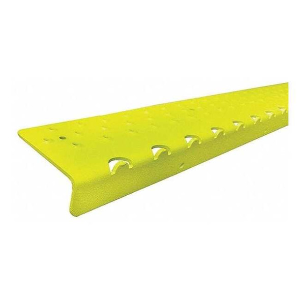 Handi Ramp Stair Nosing Aluminum Yellow, 48 in W x 1/4 in Thick NSN129048YL0