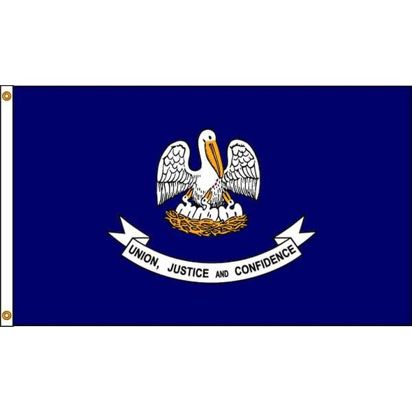 Annin Flagmakers Louisiana Flag,5x8 Ft,Nylon 142180 Annin Flagmakers Louisiana Flag,5x8 Ft,Nylon 142180