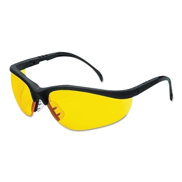 Klondike® KD1 Series Protective Eyewear, Amber Polycarbonate Lens, Duramass® Hard Coat, Black Nylon Frame