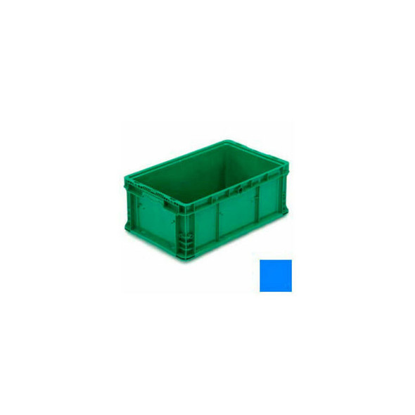 ORBIS Stakpak Modular Straight Wall Container 24""L x 15""W x 9-1/2""H Blue Poly