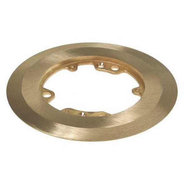 Raco Box Cover, Floor Box Type, 0 Gang, Brass, Single Receptacle Cover Type 6235
