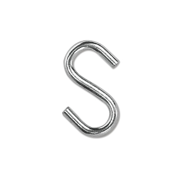 #80 S HOOKS- BLU-KROME