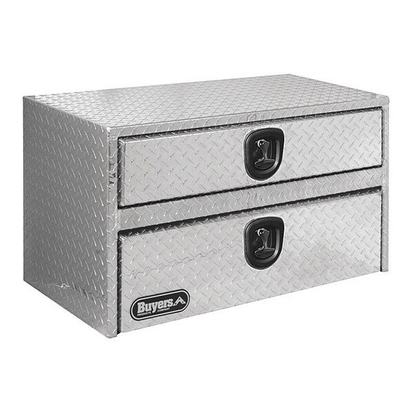 20x18x24 Inch Diamond Tread Aluminum Underbody Truck Box With Drawer