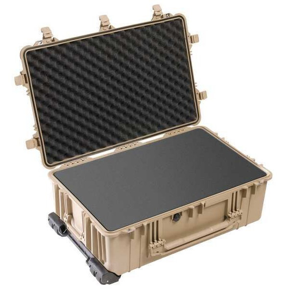 Pelican Desert Tan Protective Case, 31.59"L x 20.47"W x 12.45"D 1650