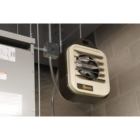 Fan Forced Electric Unit Heater, Wall & Ceiling, 1 or 3 Phase, 208/240VAC, 5.6kW/7.5kW, 21-3/4 in H