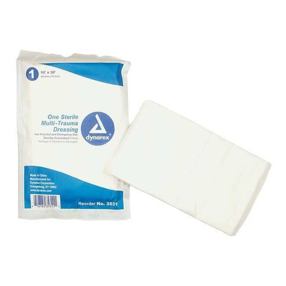 Dynarex Multi-Trauma Dressing, 10inW x 30inL, PK50 3531