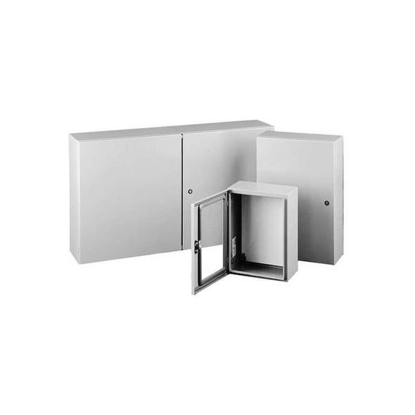1/4 Turn Latch Electrical Enclosures, 20 in H, 6 in D, 16 in W, 12, 13, 4, Steel