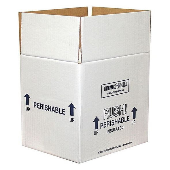 Polar Tech Industries nsulated Shppng Container,Cardboard,PK4 53XM40
