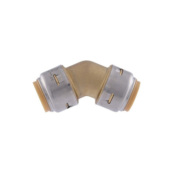 Sharkbite Elbow,Brass,Push-Fit3/4",Push-Fit3/4" UR656