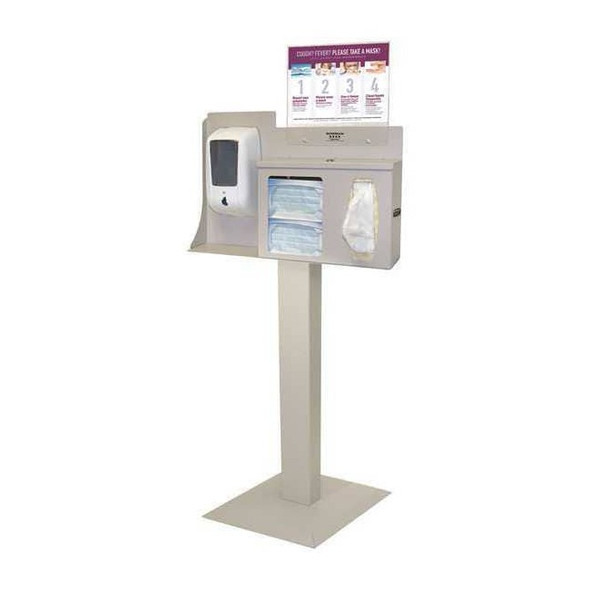 Bowman Dispensers Respiratory Hygiene Station,57-63/64" H BD116-0012