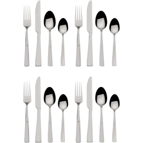 Pfaltzgraff Danford Stainless Steel Flatware Set (16-Piece) 5288320