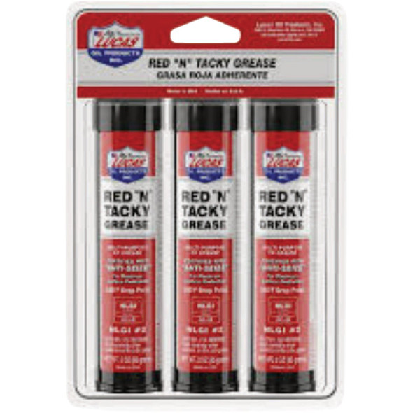 Lucas Oil 3 Oz. Red N Tacky MP Grease LUCA10318