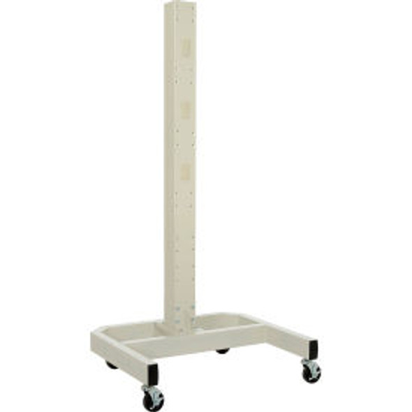 Build-Your-Own Global Industrial Orbit Computer Cart with Power Outlets Beige