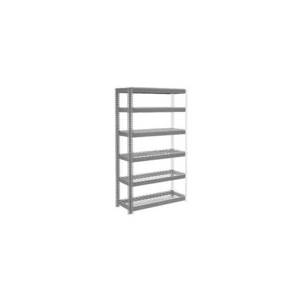 Global Industrial 6 Shelf Heavy Duty Boltless Shelving Add On 36""W x 24""D x 84