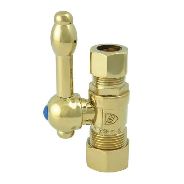 Vintage CC44452KL 5/8" OD Comp X 1/2" OD Comp Straight Shut-Off Valve CC44452KL