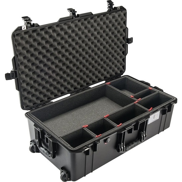 Pelican Black Protective Case, 32.58"L x 18.40"W x 11"D 1615AIRTP