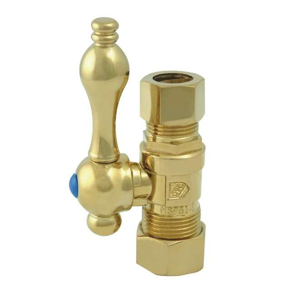 Vintage CC44452 5/8" OD Comp X 1/2" OD Comp Straight Shut-Off Valve CC44452