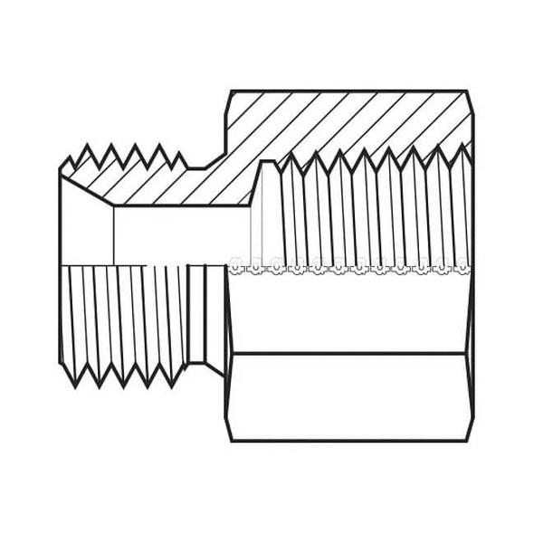 Adaptall Hose Adapter,22 mm,Metric,3/8",NPT 9235-22-06