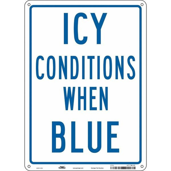 Traffic Sign, 14 in H, 10 in W, Aluminum, Vertical Rectangle, English, 477N65