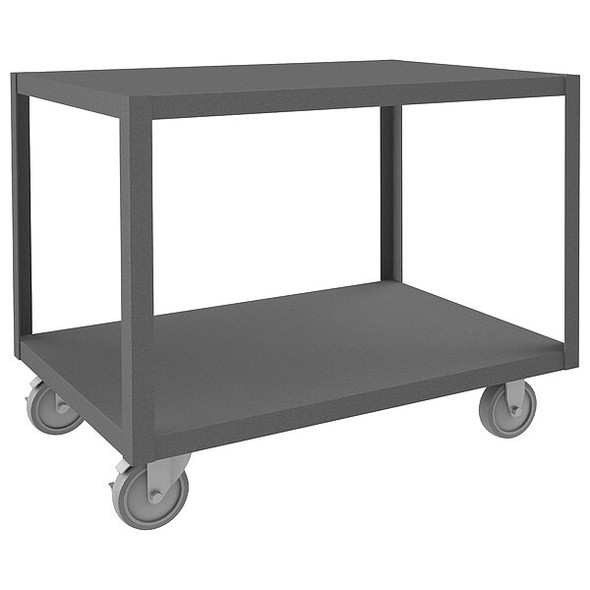 Durham Mfg High Deck Portable Table,2 Shelves HMT-2436-2-95
