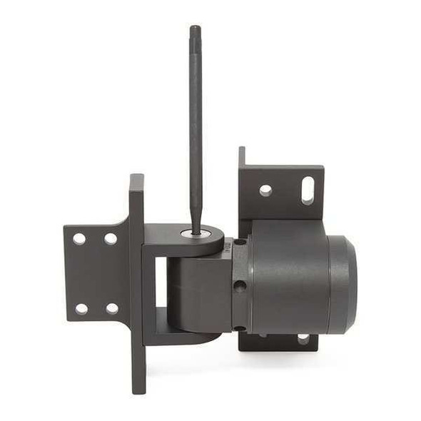 Gate Hinge, Aluminum, Screw-On Mounting, 1 3/4 in Leaf W x 4 3/8 in Leaf H, Anodized