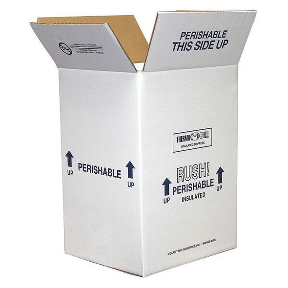 Polar Tech Industries nsulated Shppng Container,Cardboard,PK4 53XM41