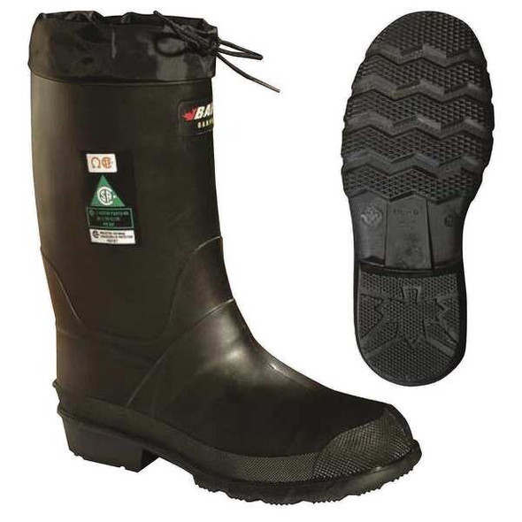 Baffin Men's Refinery Rubber Boot, Steel Toe, 11" Height, Black, 8 85740000
