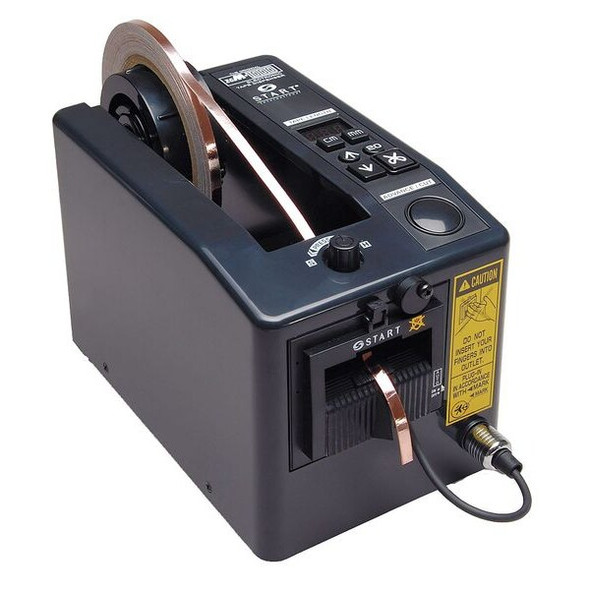 Tape Dispenser, 2 in Max. Tape Width. 7 in Tape Core Dia, Black