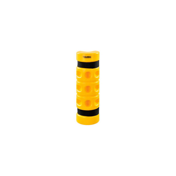Global Industrial Rack Protector Rack End Mounting 3"" x 3"" Opening 18""H Yello