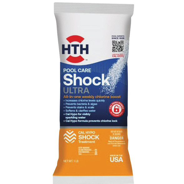 HTH Pool Care Shock Ultra 1 Lb. Granule 52039 Pack of 15