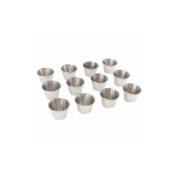 Crestware Sauce Cup,2.5 oz Cap.,Silver,PK12 SC2 Crestware Sauce Cup,2.5 oz Cap.,Silver,PK12 SC2