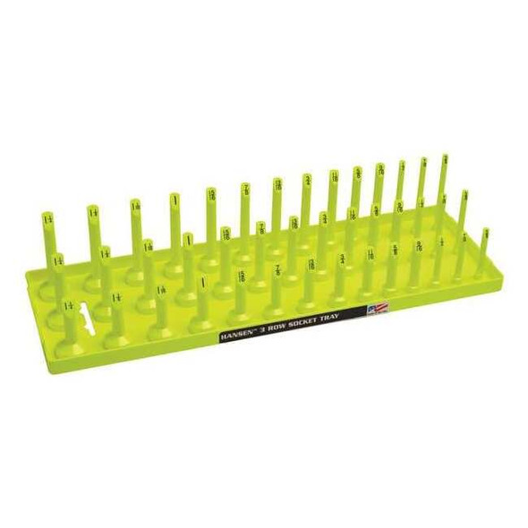 Hansen Global SocketTray,Yellow,Plastic,311/16in,1PK 12073