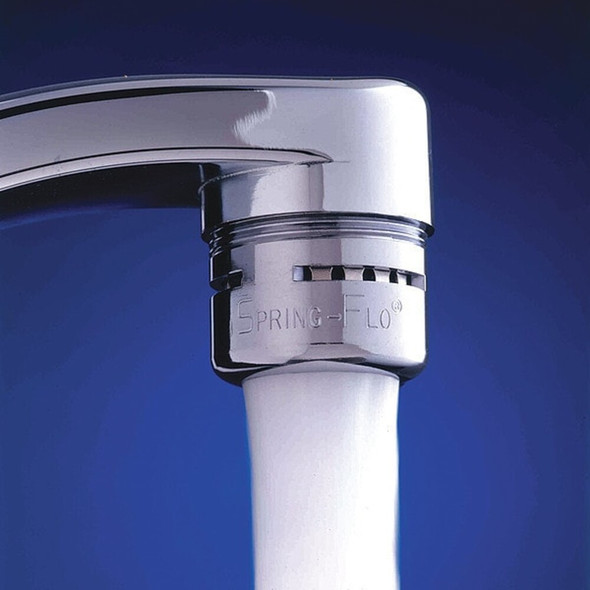 Spring-Flo 2.2 gpm Outlet, 15-16 in - 27 Thread Size, Chrome, Brass 1500105