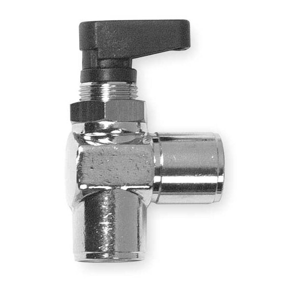 Aignep Usa 1/8" FNPT Nickel Brass Mini Ball Valve Angle 86720-02