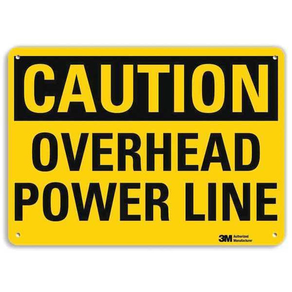 Lyle Caution Sign,10" W,7" H,0.040" Thick, U4-1579-NA_10x7 U4-1579-NA_10x7