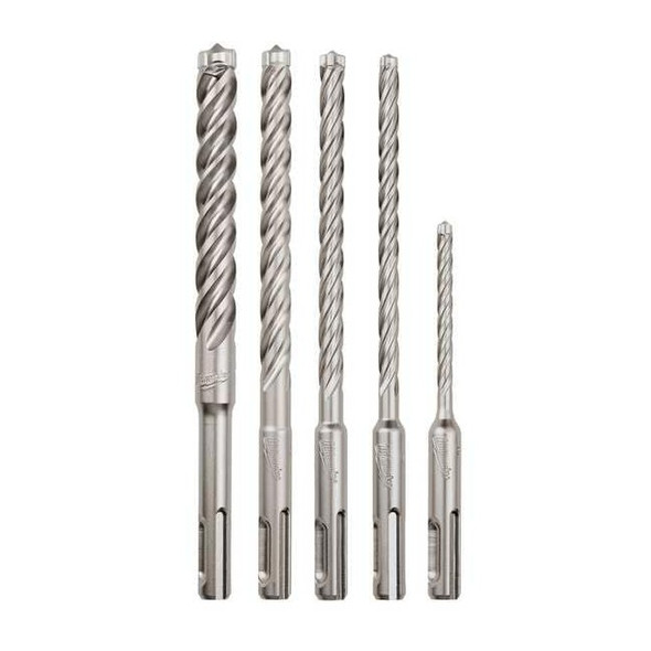5 pc. 4-Cutter MX4 SDS-Plus Rotary Hammer Drill Bit Set
