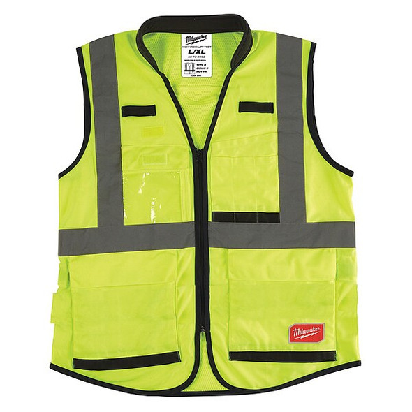 Class 2 High Visibility Yellow Performance Safety Vest - L/XL (CSA)