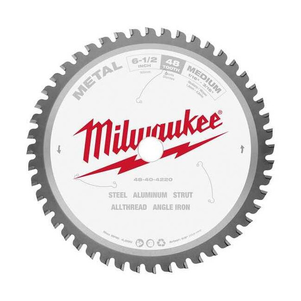 6 1/2 in. 48 Tooth Metal Cutting Circular Saw Blade (5/8 in. Arbor)