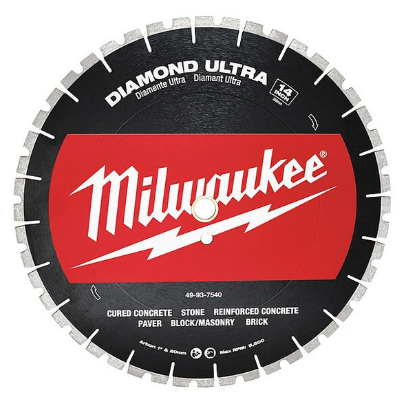 Milwaukee Tool 14 in. Diamond Ultra Segmented Concrete Cutting Blade 49-93-7540