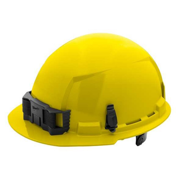 BOLT Yellow Front Brim Hard Hat w/6pt Ratcheting Suspension - Type 1, Class E