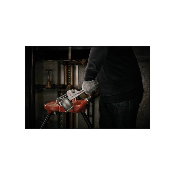 Milwaukee Tool 10 in L 1 1/2 in Cap. Aluminum Straight Pipe Wrench 48-22-7210