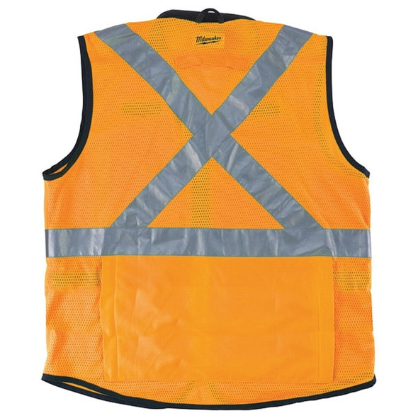 Class 2 High Visibility Orange Performance Safety Vest - 2XL-3XL (CSA)  48-73-5093
