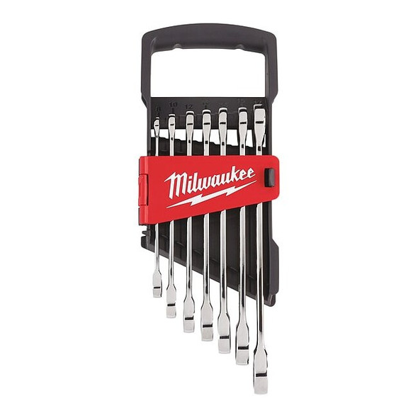 Milwaukee Tool Metric Ratcheting Combination Wrench Set, 7-Piece 48-22-9506